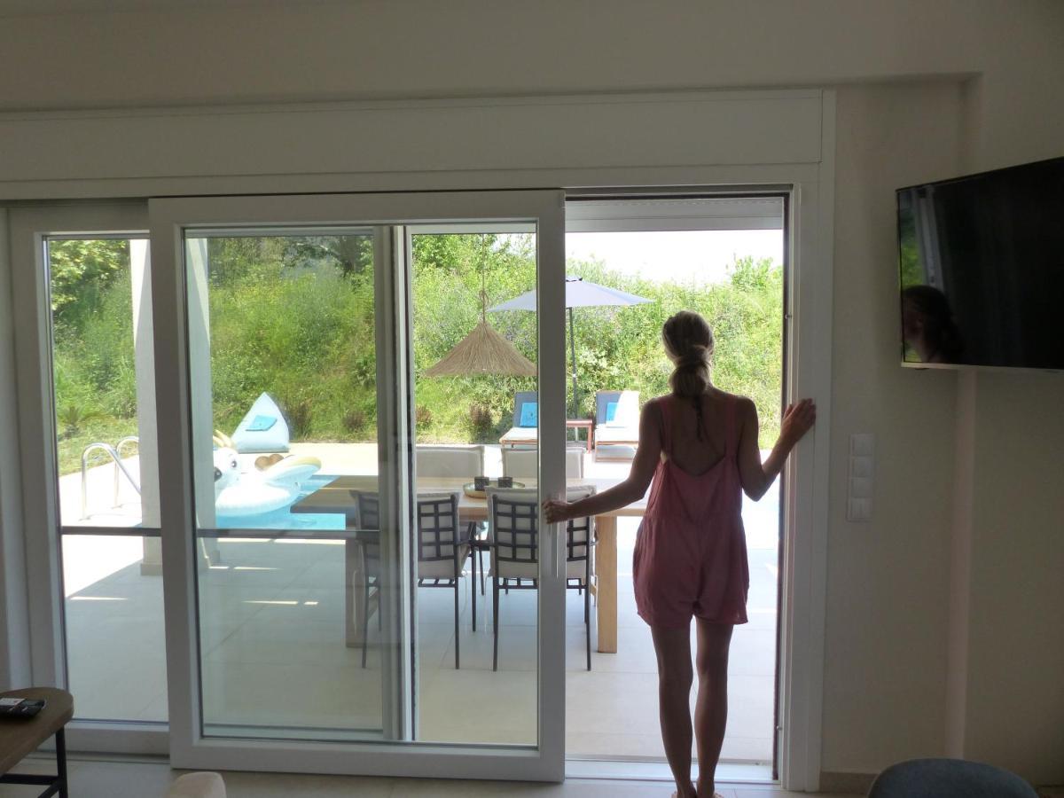 Casa O' - Moderne Villa Mit Grosser Terrasse Und Privatem Swimmingpool Skala Potamia  Zewnętrze zdjęcie