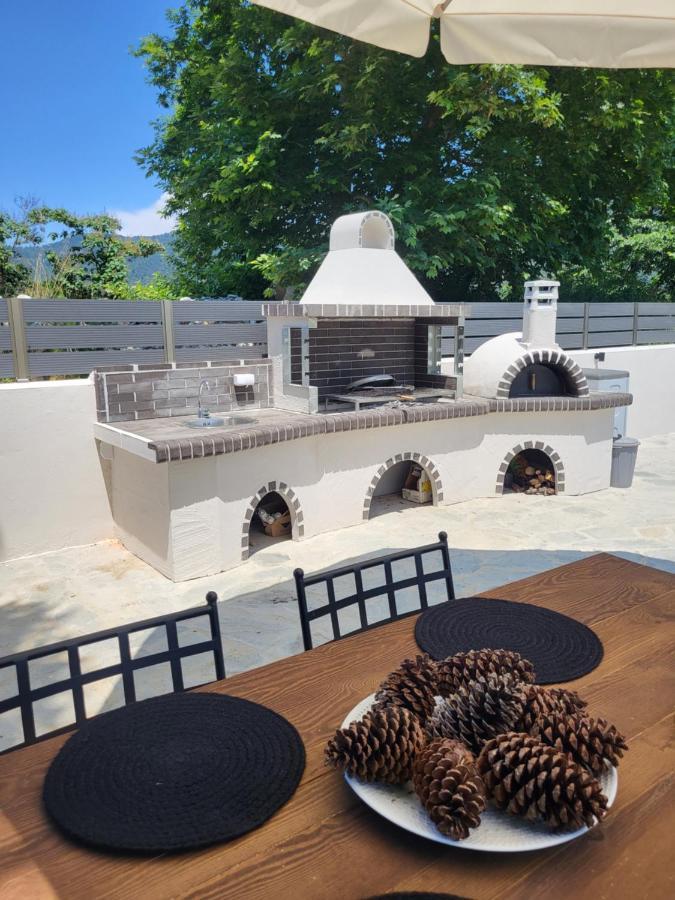 Casa O' - Moderne Villa Mit Grosser Terrasse Und Privatem Swimmingpool Skala Potamia  Zewnętrze zdjęcie